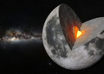 Revelan por primera vez de qué está compuesto el ‘corazón’ de la Luna