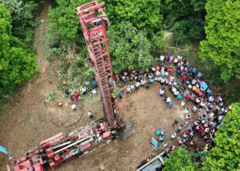 DOM inicia perforación de pozo en Santiago de María