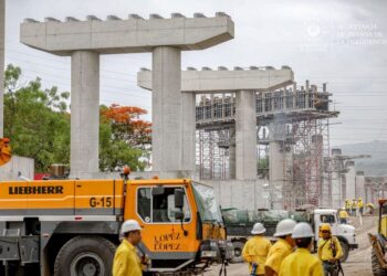 Construcción del paso multinivel del redondel Integración lleva un avance del 50 %