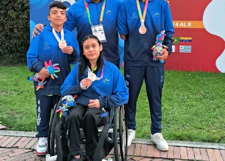 Para tenis de mesa obtuvo las primeras medallas en los Juegos Parapanamericanos Juveniles 2023
