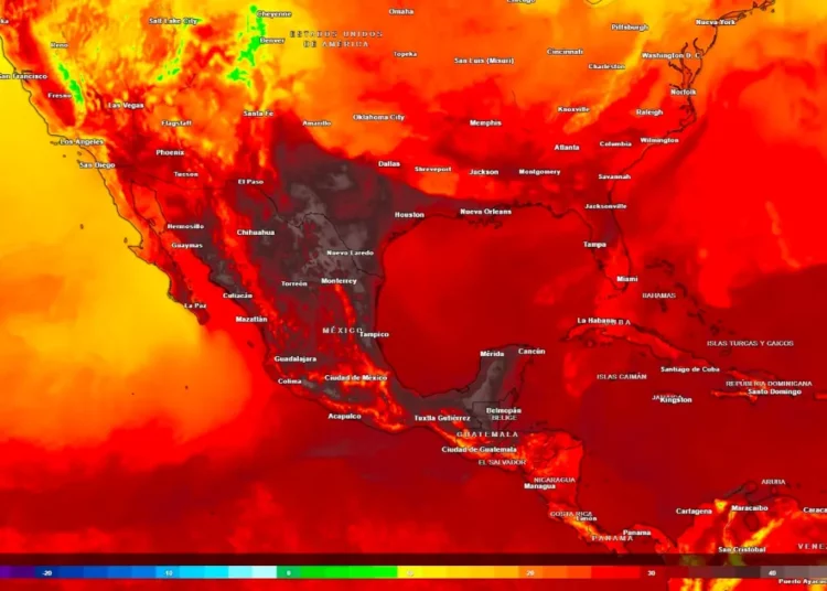 Domo de calor: fenómeno que está provocando temperaturas extremas en partes de México, Centroamérica y el Caribe