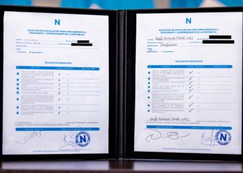 Nayib Bukele y Félix Ulloa se inscriben en Nuevas Ideas como precandidatos para presidente y vicepresidente