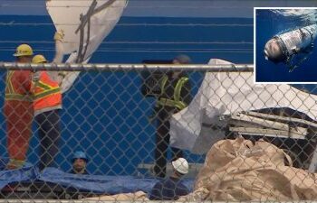 Hallan presuntos restos humanos en el sumergible Titán