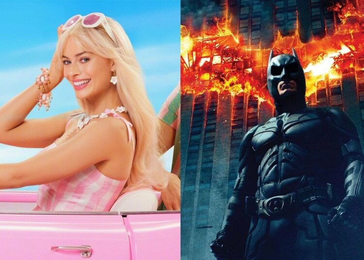 Barbie rompe un récord de taquilla que le pertenecía a Batman: El Caballero de la Noche