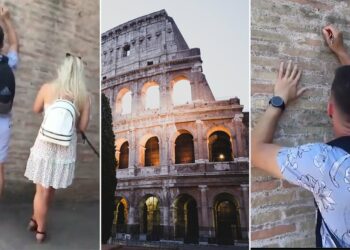«No sabía que era tan antiguo», se excusa turista que grabó su nombre en el Coliseo de Roma