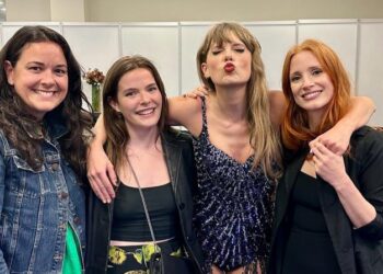 Jessica Chastain visitó México para ir al concierto de Taylor Swift