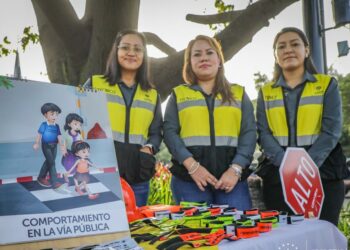 Impulsan cultura vial segura en el Día Mundial del Peatón