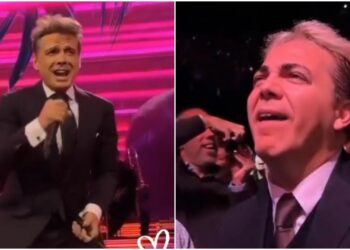 (VIDEO) Cristian Castro aparece en concierto de Luis Miguel, ¿adiós a la rivalidad?