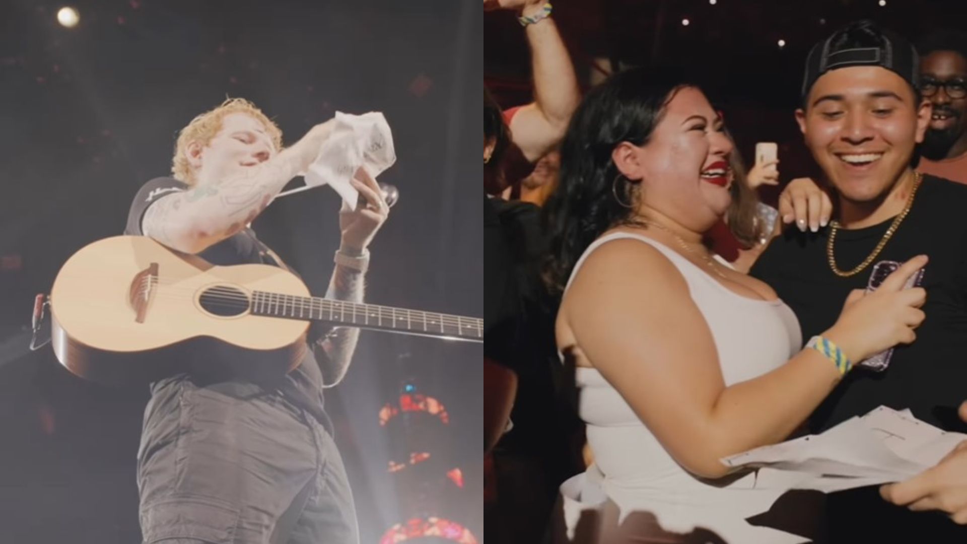 VIDEO) Ed Sheeran interrumpió su concierto para revelar el sexo del bebé de  una pareja en el público – Diario La Página