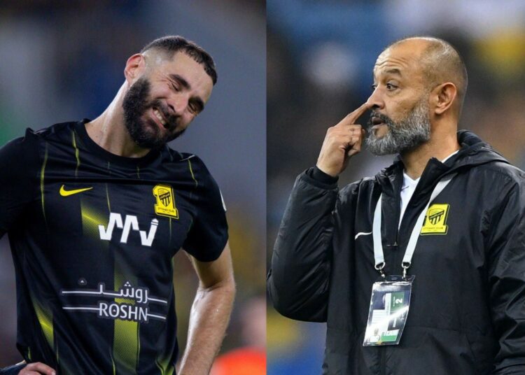 Estalló el conflicto entre Benzema y el técnico del Al-Ittihad de Arabia Saudita