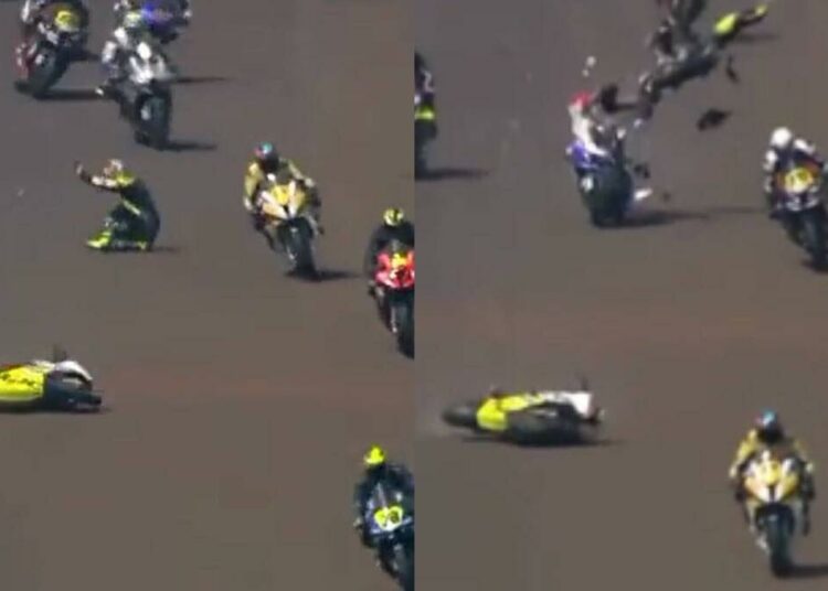 (IMÁGENES FUERTES) Brasil: murieron dos pilotos tras protagonizar un escalofriante accidente en la primera vuelta