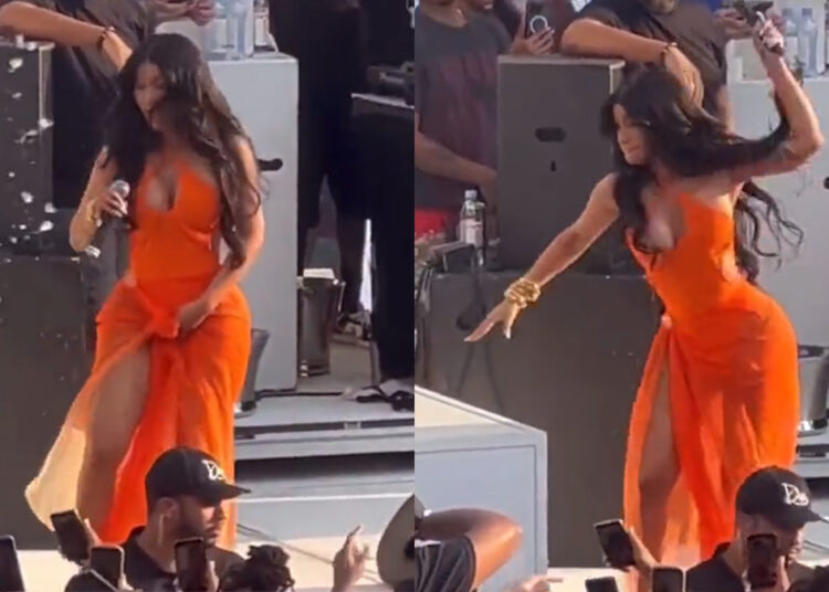 Cardi B será investigada por lanzarle el micrófono a una fanática durante un concierto en Las Vegas