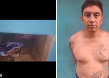 VIDEO | Capturan a un marero y su mujer que se escondían detrás de una pared falsa en San Martín