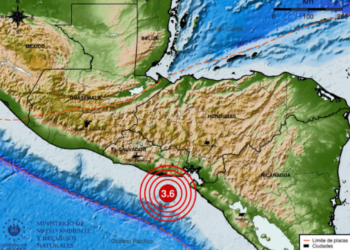 MARN reporta sismo de 3.6 grados en la costa de Usulután 
