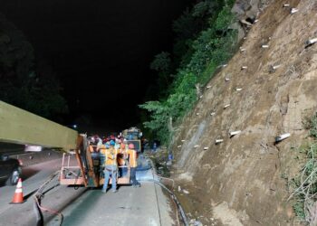 Implementan plan de gestión de tráfico en Los Chorros, mientras realizan obras de mitigación