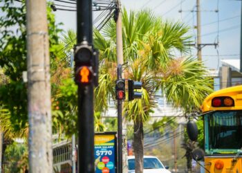 Instalarán semáforos peatonales en Plaza Salvador de Mundo