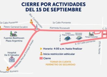 Estas son las calles que estarán cerradas este 15 de Septiembre por actividades cívicas