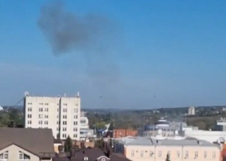 Un drone ucraniano alcanzó un cuartel de los servicios secretos de Rusia en Kursk