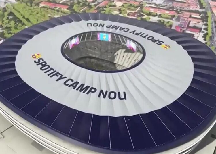 lmpactante presentación del estadio del Barcelona y el detalle que generó polémica