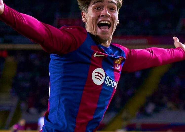 Marc Guiu debuta y da el triunfo al Barcelona