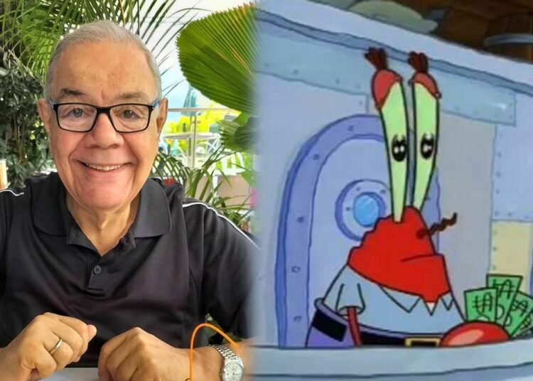 Fallece a los 72 años Luis Pérez Pons, voz de Don Cangrejo en ‘Bob Esponja’
