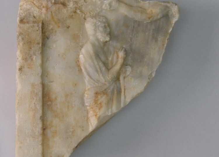 Hallan la imagen de un héroe de la guerra de Troya entre las ruinas de un edificio hundido hace 1.800 años