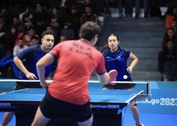 Tenis de mesa no pierde el entusiasmo en Santiago 2023