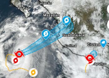 Lidia es ya un huracán categoría 1 en el Pacífico mexicano
