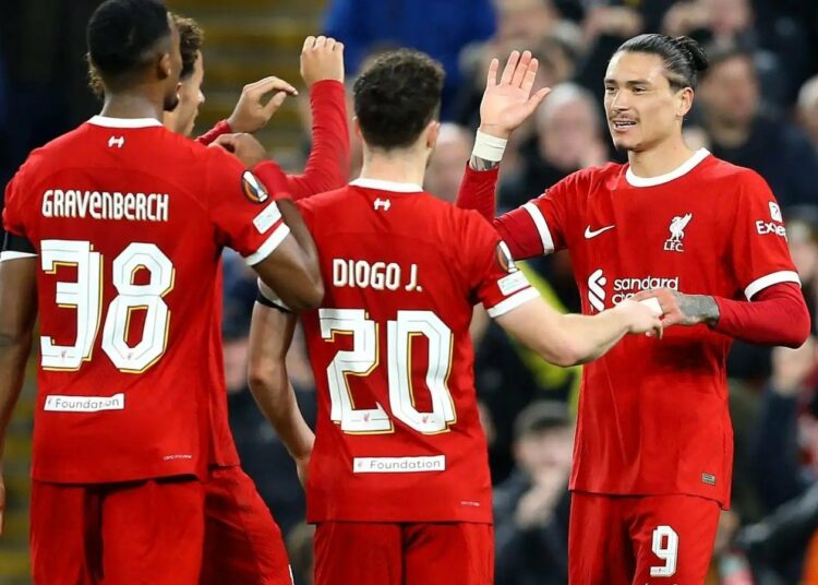 Liverpool golea al Toulouse y mantiene perfección en Europa League