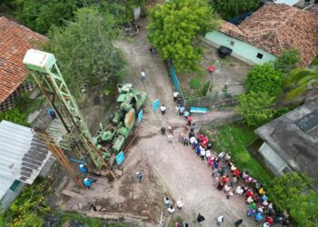 DOM lanza un tercer proyecto de agua potable en el cantón La Paz, La Unión