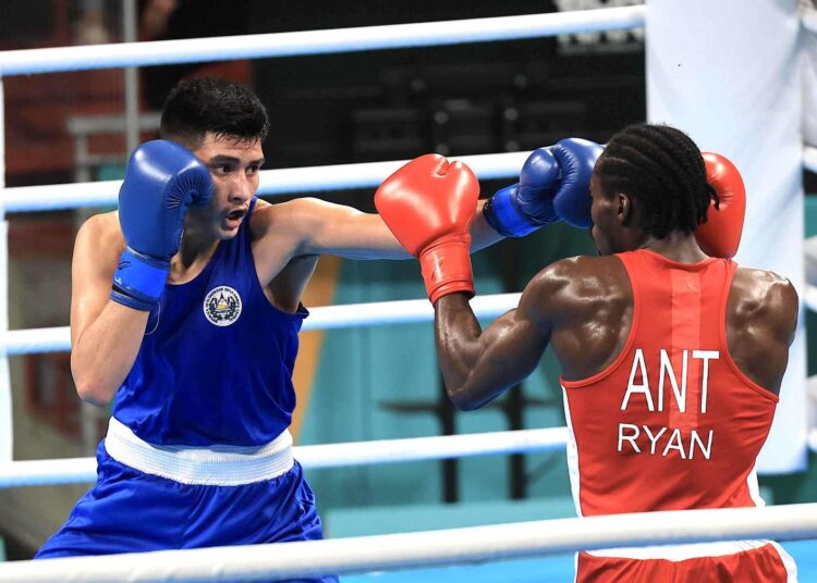 El boxeador salvadoreño Sam Contreras debuta con triunfo y asegura que ha llegado por el oro panamericano