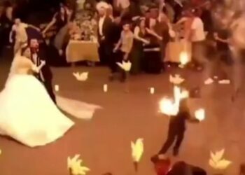 Impactante video del incendio en una boda que dejó más de 100 muertos en Irak
