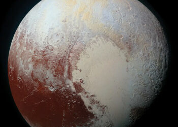 Encuentran un posible supervolcán que arroja lava helada sobre la superficie de Plutón