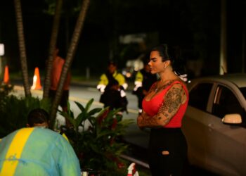 Policía detiene a 7 conductores peligrosos durante operativo antidoping