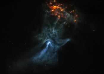Descubren los «huesos» de una gigantesca ‘mano fantasmal’ que se extiende por el espacio