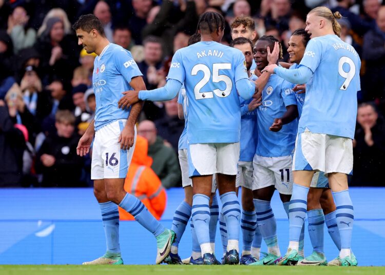 Haaland, Manchester City aplastó a Bournemouth y es líder de la Premier League