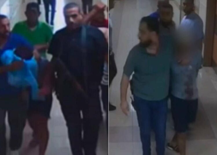 Imágenes de seguridad revelan que Hamas llevó a varios rehenes israelíes al hospital Shifa en Gaza el 7 de octubre