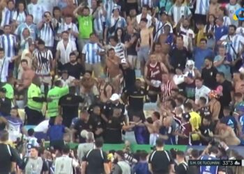 Diferentes versiones en Brasil sobre el violento accionar de la Policía contra los fanáticos argentinos