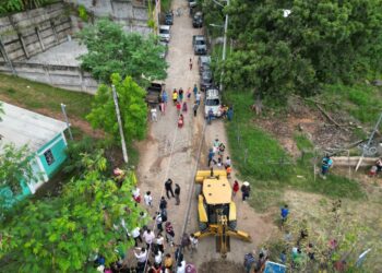 DOM empezó el mejoramiento de calles rurales en San Francisco Gotera, Morazán