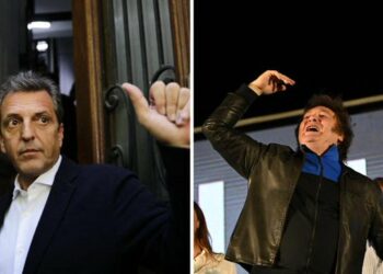 Massa y Milei cierran sus campañas electorales a tres días del balotaje en Argentina