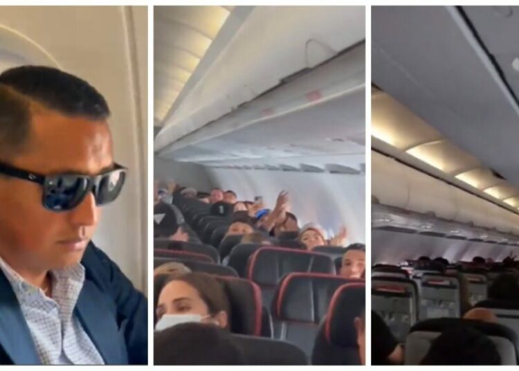 VIDEO: Árbitro Iván Barton compartió avión lleno de hondureños y así fue el momento incómodo que vivió