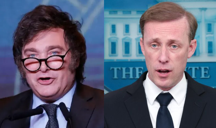 Javier Milei se reúne en la Casa Blanca con Jake Sullivan, consejero de Seguridad Nacional de Joseph Biden