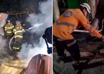 Bomberos sofocó un incendio en una vivienda de Quezaltepeque