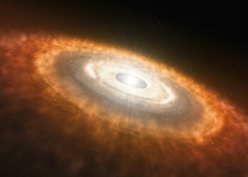 Descubren agua por primera vez en un disco de gas alrededor de una estrella muy caliente