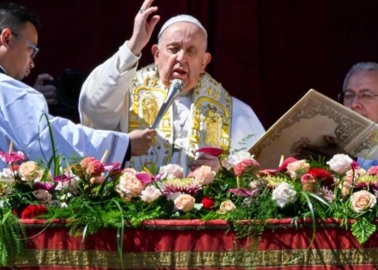 El papa Francisco pidió el fin de la guerra en Gaza y la liberación de los rehenes en su mensaje navideño