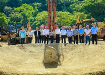 ANDA coloca primera piedra para construcción de planta potabilizadora en Ilopango
