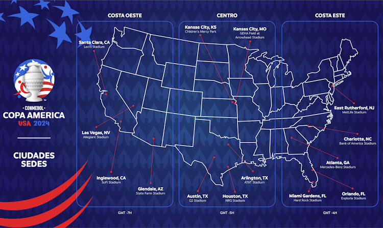 La Conmebol anunció el cronograma completo de la Copa América 2024 en Estados Unidos