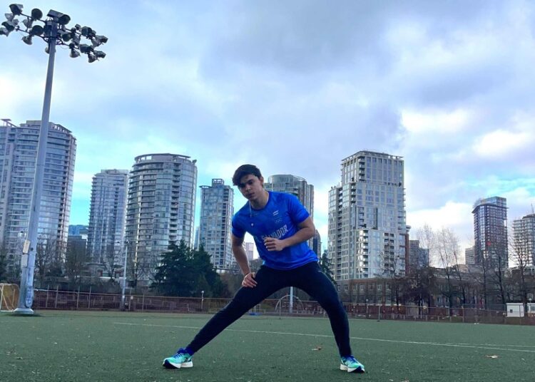 El atleta René Navas prepara temporada 2024 en Canadá