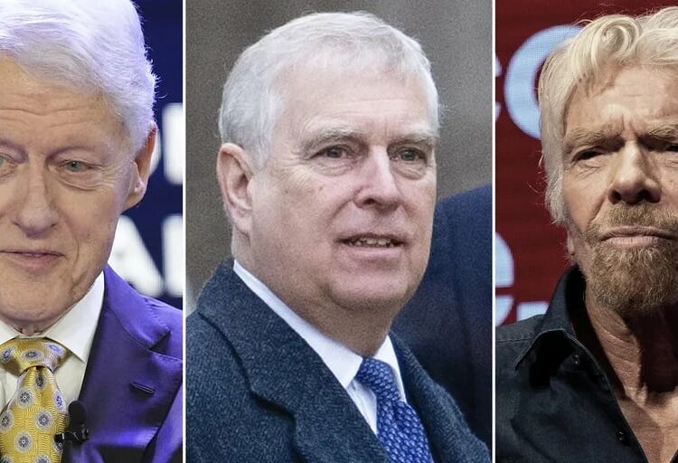 Jeffrey Epstein habría grabado en secreto a Bill Clinton, el príncipe Andrew y Richard Branson teniendo relaciones sexuales con menores de edad