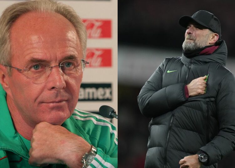 Jürgen Klopp cumplirá la última voluntad de Sven-Göran Eriksson y le dejará ser entrenador del Liverpool por un día